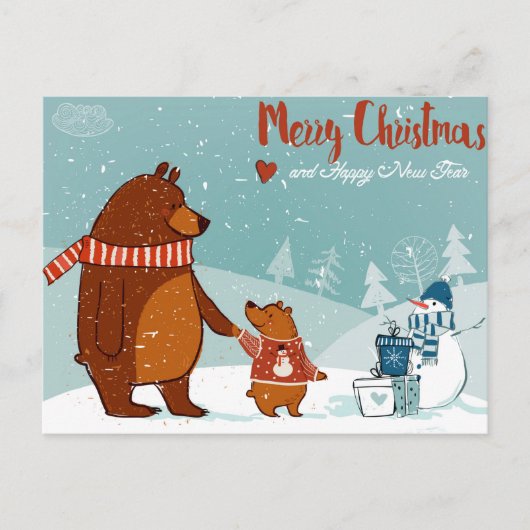 Cute Christmas Postcard ポストカード (正面)