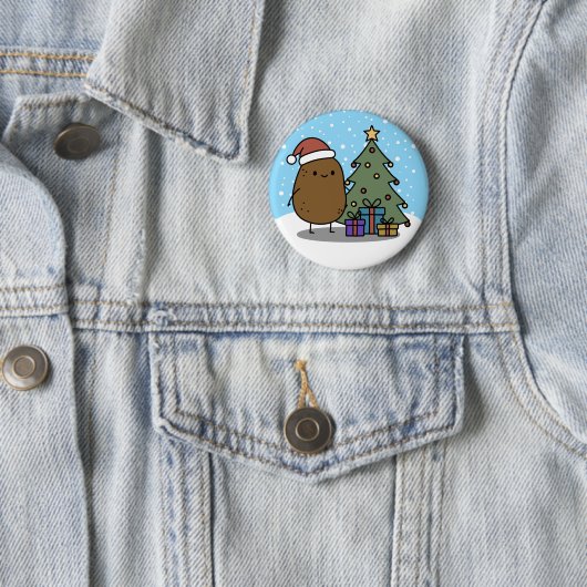 Cute Christmas Potato 缶バッジ (インサイチュ)