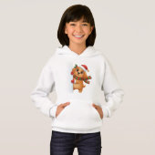 Cute Christmas Puppy Hoodie – Festive Santa Dog  (正面フル)