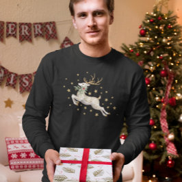 Cute Christmas Reindeer トライブレンドＴシャツ