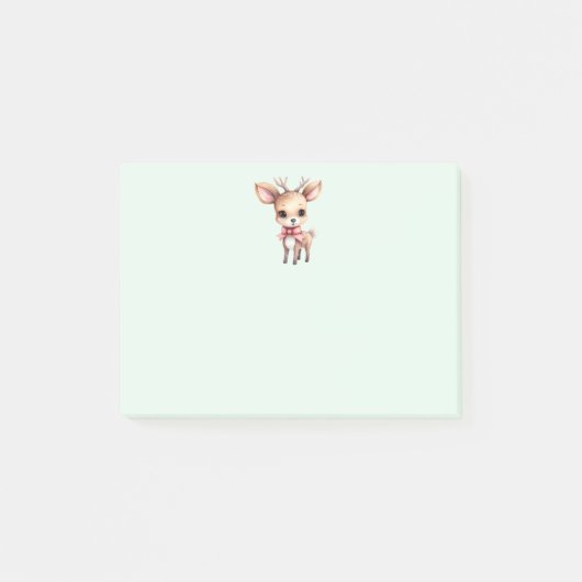 Cute Christmas Reindeer ポストイット (正面)