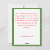 Cute christmas reindeer funny wish retro Postcard シーズンカード (裏面)