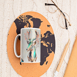 Cute Christmas Reindeer GazelleCoffee Mug  マグカップ