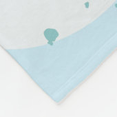 Cute Christmas Reindeer Kids Blanket フリースブランケット (角)