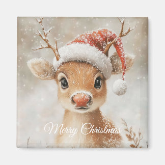 Cute Christmas Reindeer Magnet マグネット