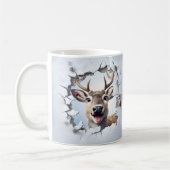Cute Christmas Reindeer Mug | Cozy Winter Mug  コーヒーマグカップ (左)
