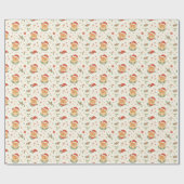 Cute Christmas Reindeer Wrapping Paper ラッピングペーパー (フラット)