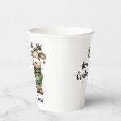 Cute christmas reindeers 紙コップ (右)