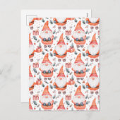 Cute Christmas Santa Claus シーズンポストカード (正面/裏面)