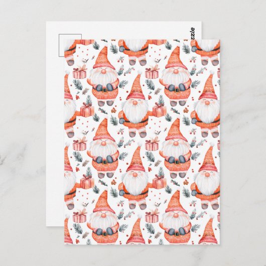 Cute Christmas Santa Claus ポストカード (正面/裏面)