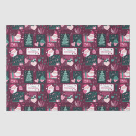 Cute Christmas Santa Claus pattern 薄葉紙