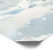 Cute Christmas santa sleigh cozy Holiday Wall Art ポスター (コーナー)