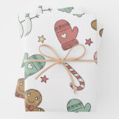 Cute Christmas Seamless Pattern Wrapping Paper – G ラッピングペーパーシート (インサイチュ)