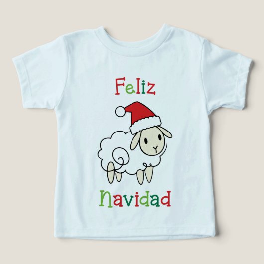 Cute Christmas Sheep – Feliz Navidad (デザイン正面)