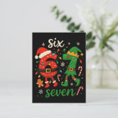 Cute Christmas Six Seven Meme  ポストカード (スタンド正面)