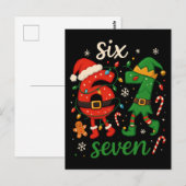 Cute Christmas Six Seven Meme  ポストカード (正面/裏面)