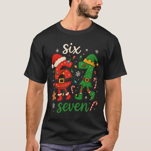 Cute Christmas Six Seven Meme Tシャツ (正面)