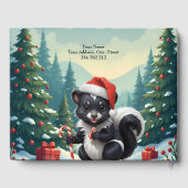 Cute Christmas Skunk Cartoon  ゲストブック (裏面)