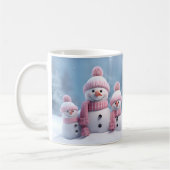 Cute Christmas Snowman Mug | Cozy Winter Mug  コーヒーマグカップ (左)