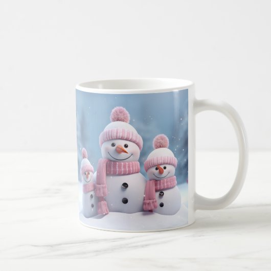 Cute Christmas Snowman Mug | Cozy Winter Mug  コーヒーマグカップ (右)