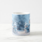 Cute Christmas Snowman Mug | Cozy Winter Mug コーヒーマグカップ (中央)