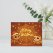 Cute Christmas Spider Couple シーズンポストカード (スタンド正面)