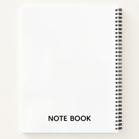 Cute Christmas Squirrel Deluxe Spiral Notebook ノートブック (裏面)