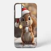 Cute Christmas Squirrel Galaxy S22 Plus Case Samsung Galaxyケース (裏面)