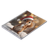 Cute Christmas Squirrel Girls Notebook ノートブック (左側)