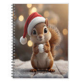 Cute Christmas Squirrel Girls Notebook ノートブック (正面)