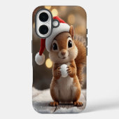 Cute Christmas Squirrel iPhone 16 Case Case-Mate iPhoneケース (裏面)