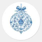 Cute Christmas stickers ラウンドシール (正面)