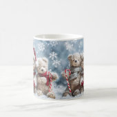 Cute Christmas Teddy Bear Mug | Cozy Holiday Mug コーヒーマグカップ (中央)