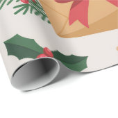 Cute Christmas Tree and Bells ラッピングペーパー (ロールコーナー)