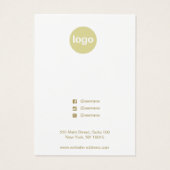 Cute Christmas Tree Holiday Earring Display Card (裏面)