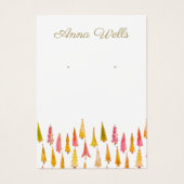 Cute Christmas Tree Holiday Earring Display Card (正面)