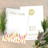 Cute Christmas Tree Holiday Earring Display Card