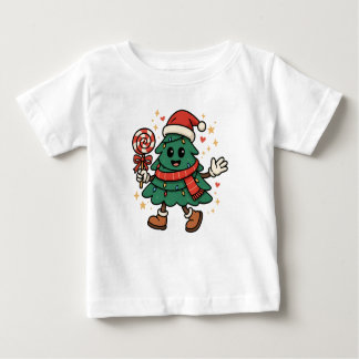 Cute Christmas Tree Kids T-Shirt / Festive Holiday ベビーTシャツ