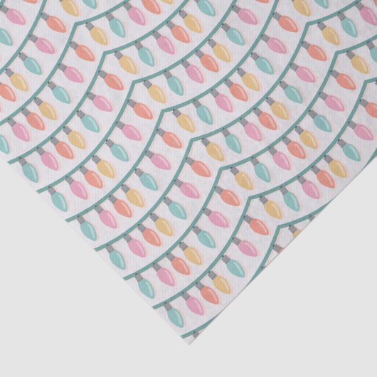 Cute Christmas Tree Lights Abstract Pattern 薄葉紙 (詳細)