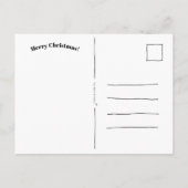 Cute Christmas Tree Merry Christmas Card. ポストカード (裏面)