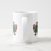 Cute Christmas Tree Mug - Festive Holiday Design ジャンボコーヒーマグカップ (裏面)