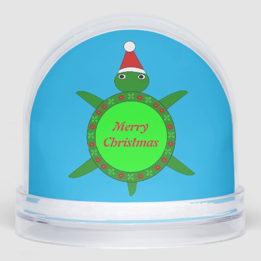 Cute Christmas Turtle with Flowery Shell Custom (正面)