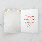 Cute Christmas Unicorn Card カード (内部)