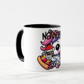 Cute Christmas Unicorn Mug – “Navidad” Holiday Cof マグカップ (正面左)