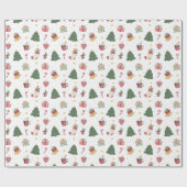 Cute Christmas Wrapping Paper  ラッピングペーパー (フラット)