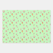 Cute Christmas Wrapping Paper Set ラッピングペーパーシート (正面3)