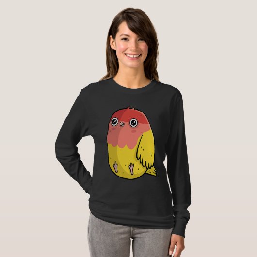 Cute Chubby Lutino Lovebird  For Bird Tシャツ (正面フル)