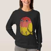 Cute Chubby Lutino Lovebird  For Bird Tシャツ (正面)