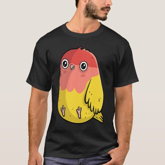 Cute Chubby Lutino Lovebird  For Bird Tシャツ (正面)