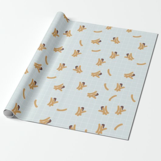 Cute Churros Wrapping Paper ラッピングペーパー (アンロールド)